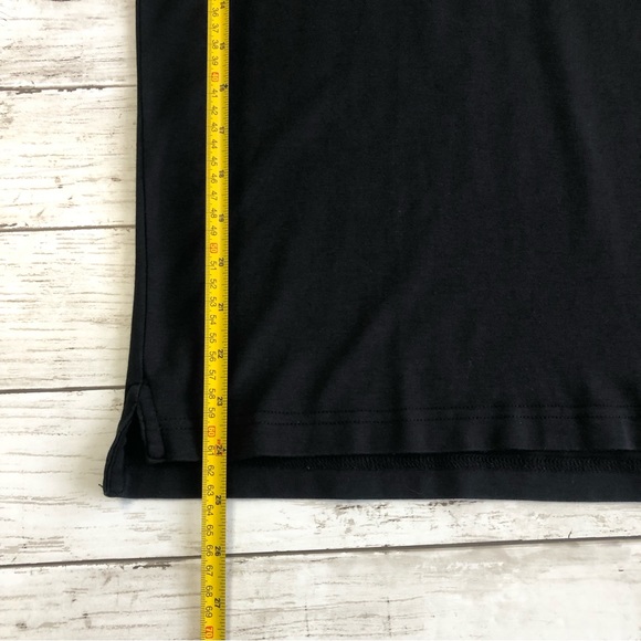 BLACK Saks Fifth Avenue Slim Fit Men’s Black Polo Size L - Picture 9 of 10